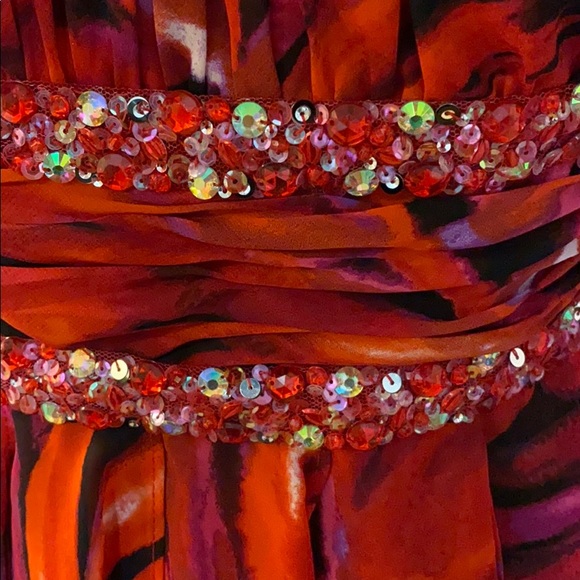 Bellisima Evening Dress 9/10 ‘Bird of Paradise’ - Picture 3 of 8